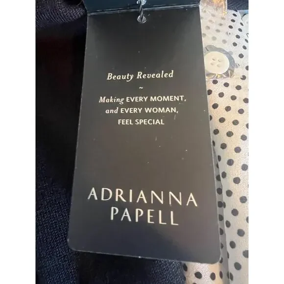 ADRIANNA PAPELL WOMENS WOVEN HEM CROP TWO FOR ONE SWEATER - Picture 11 of 15